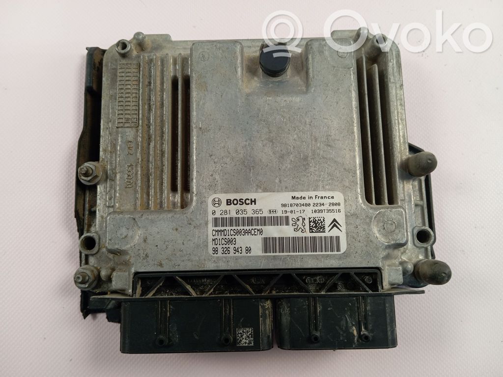 Engine control unit/module   9832694380