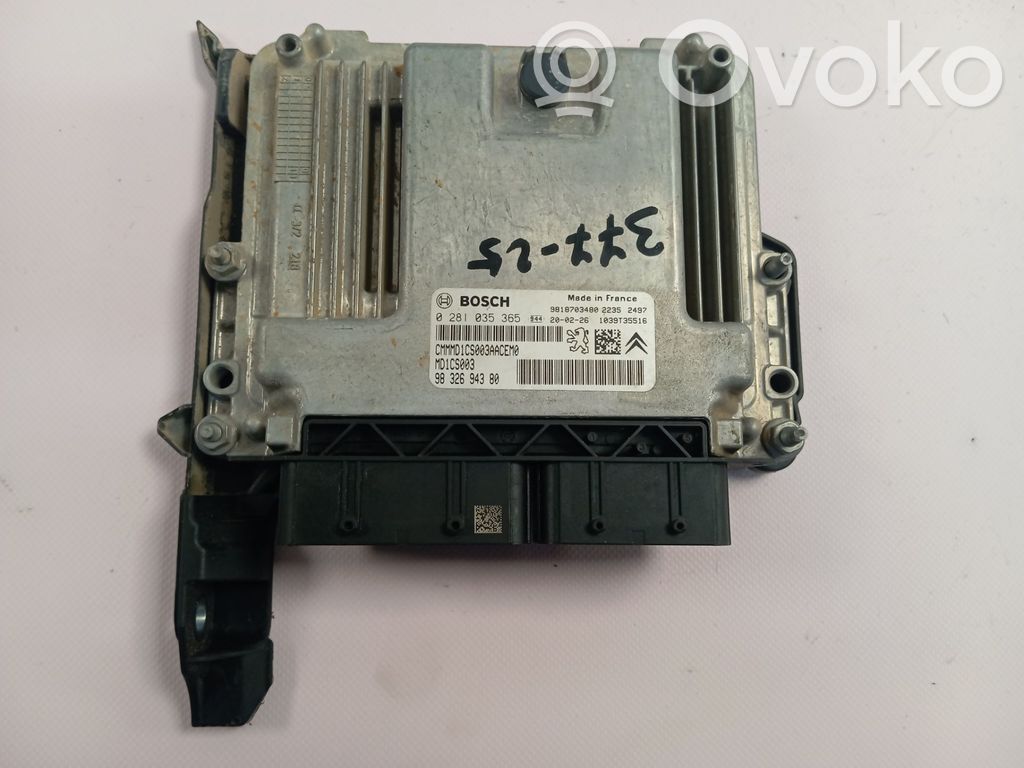 Peugeot Partner III Unitate/modul de control motor 