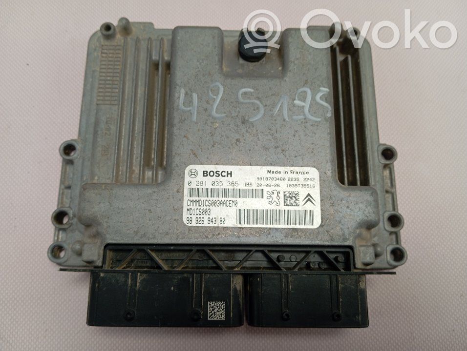Citroen Berlingo Engine control unit/module 
