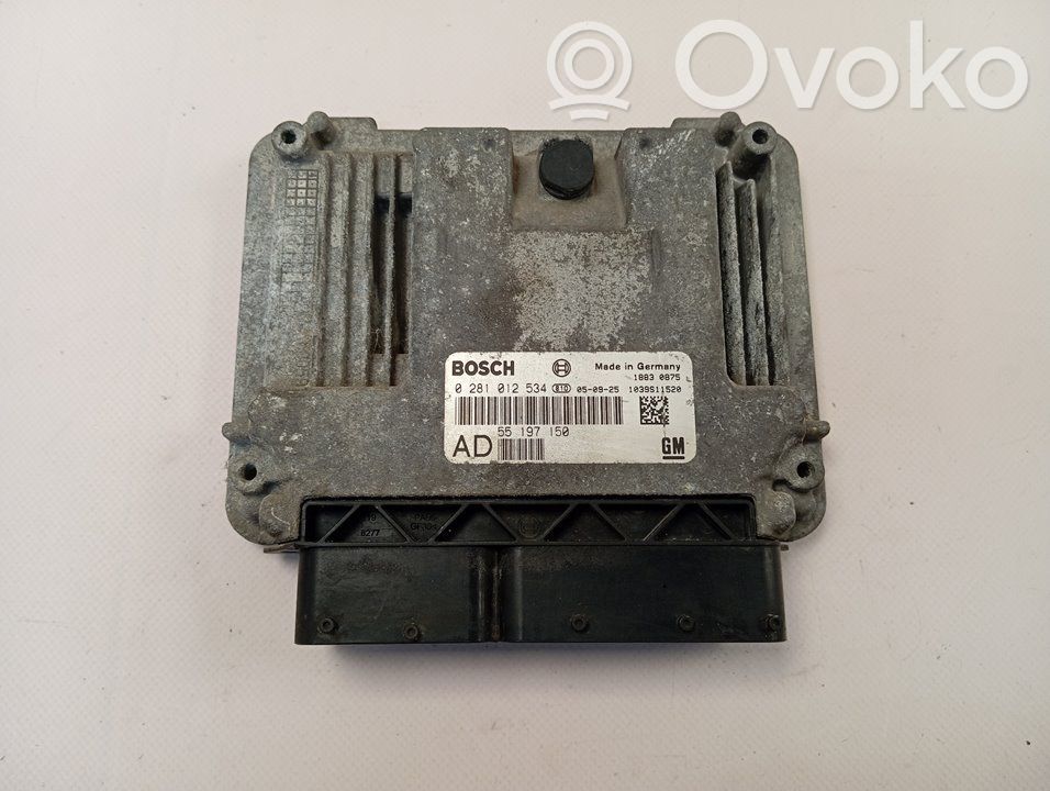 Opel Signum Unitate/modul de control motor 
