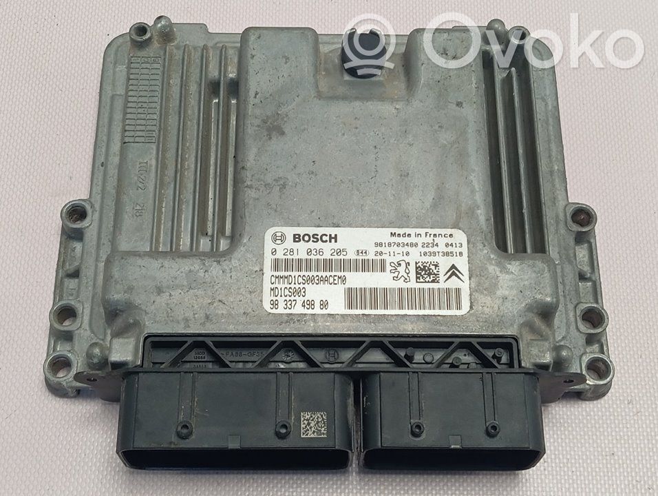 Variklio valdymo blokas   9833749880,0281036205