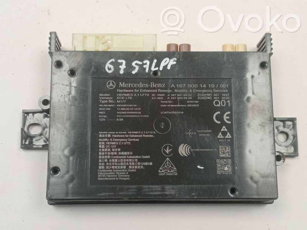Autres unités de commande / modules   A1679001419