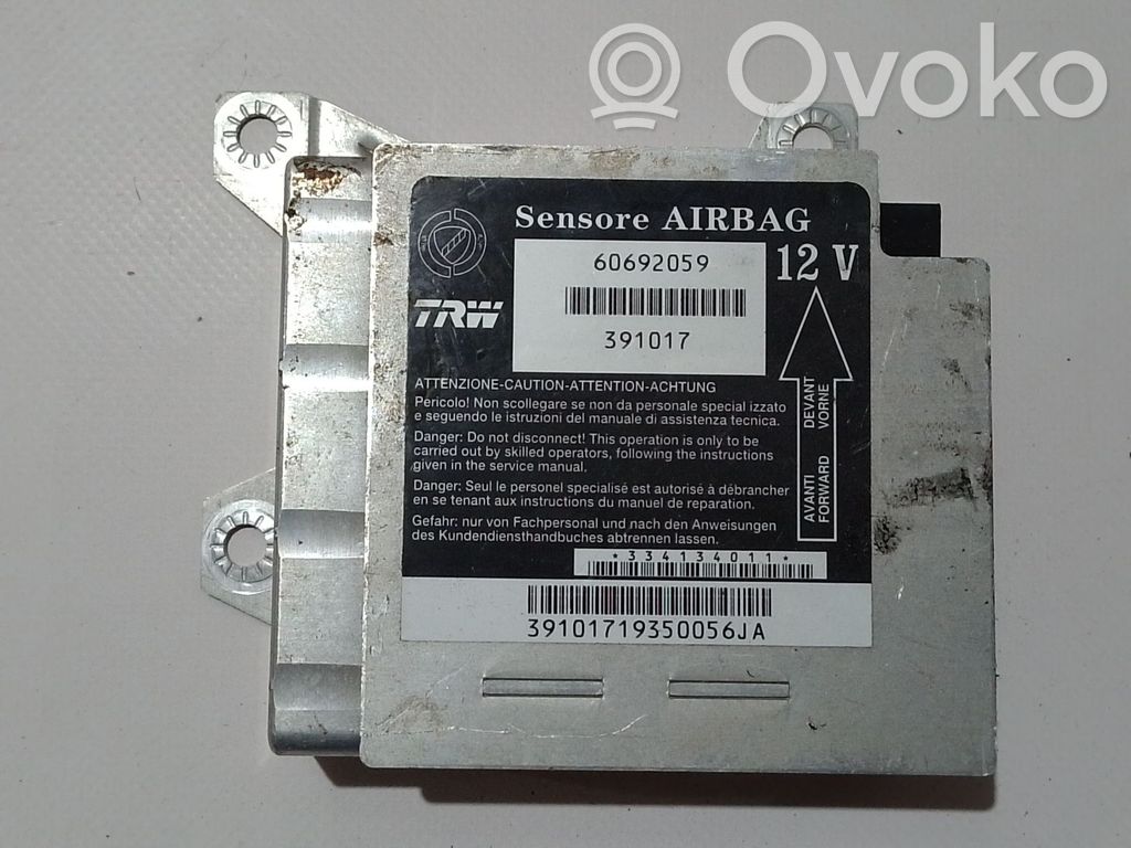 Unidad de control/módulo del Airbag   60692059