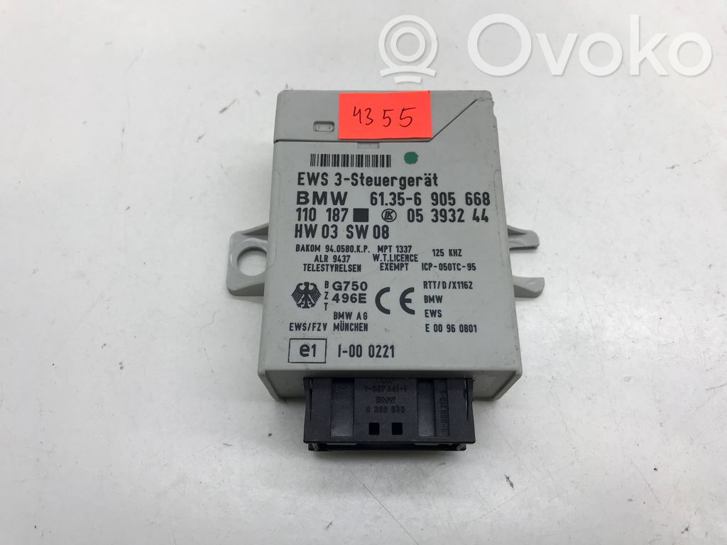Immobilizer control unit/module   61356905668,05393244,110187