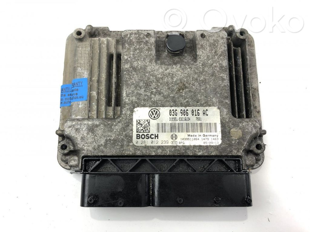 Volkswagen Jetta V Engine control unit/module 