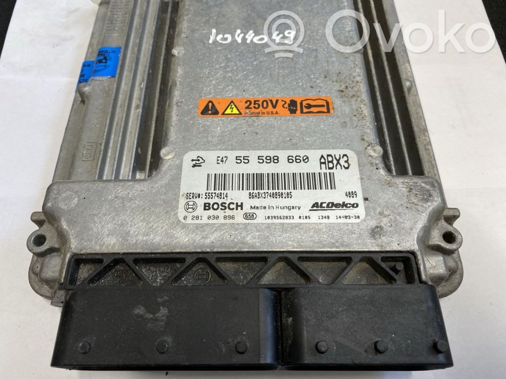 Engine control unit/module   0281030896,0281030896,55598660