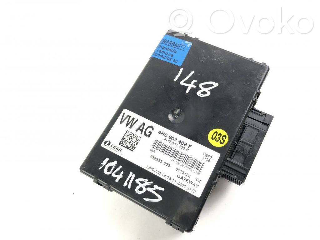 Audi A8 S8 D4 4H Gateway control module 