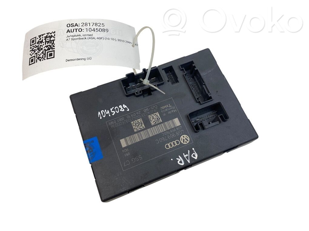 Audi A7 S7 4G Module de commande de siège 