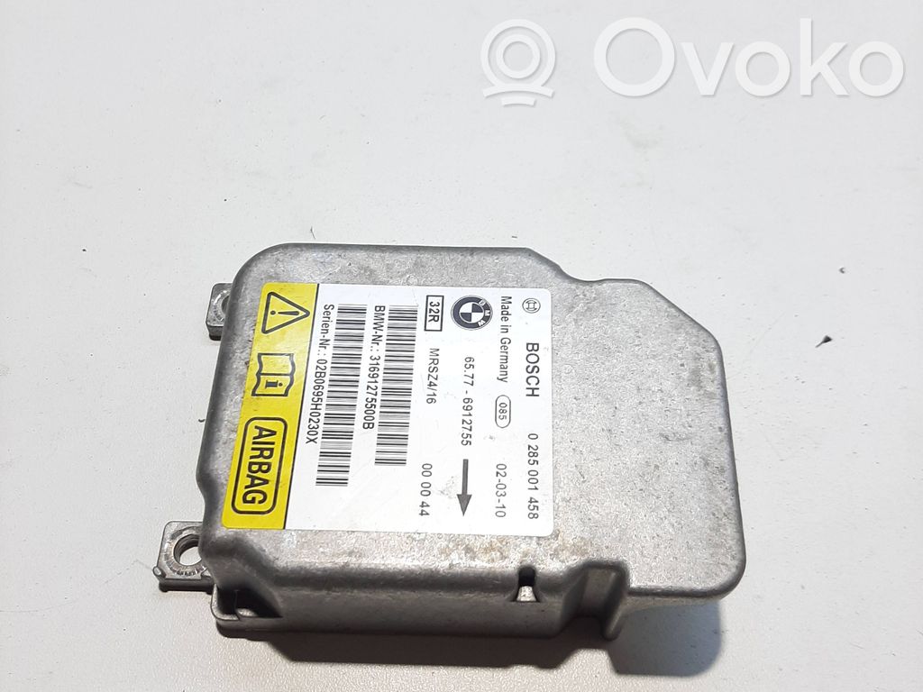 Airbag control unit/module   0285001458,31691275500B,6912755