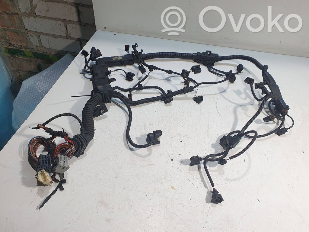 BMW 5 F10 F11 Wiązka przewodów silnika 
