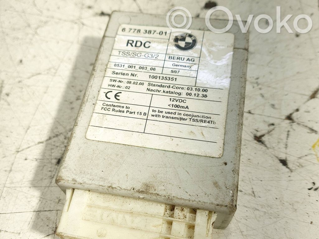 BMW 5 F10 F11 Module de pression des pneus 