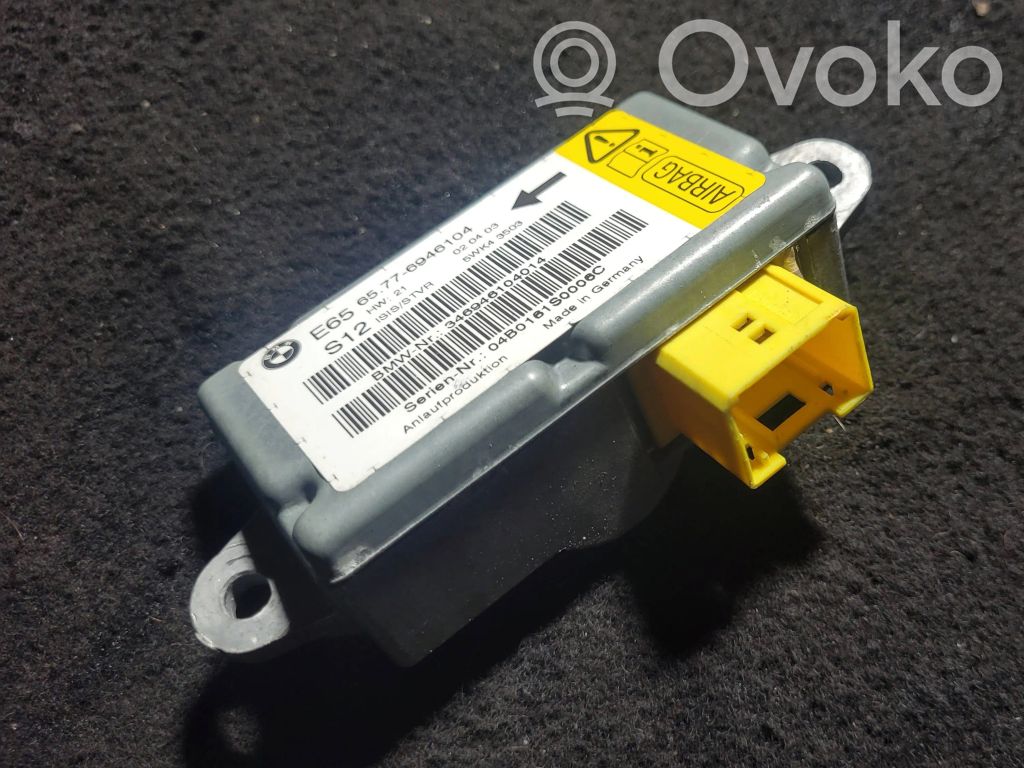 BMW 7 E65 E66 Sensor impacto/accidente para activar Airbag 