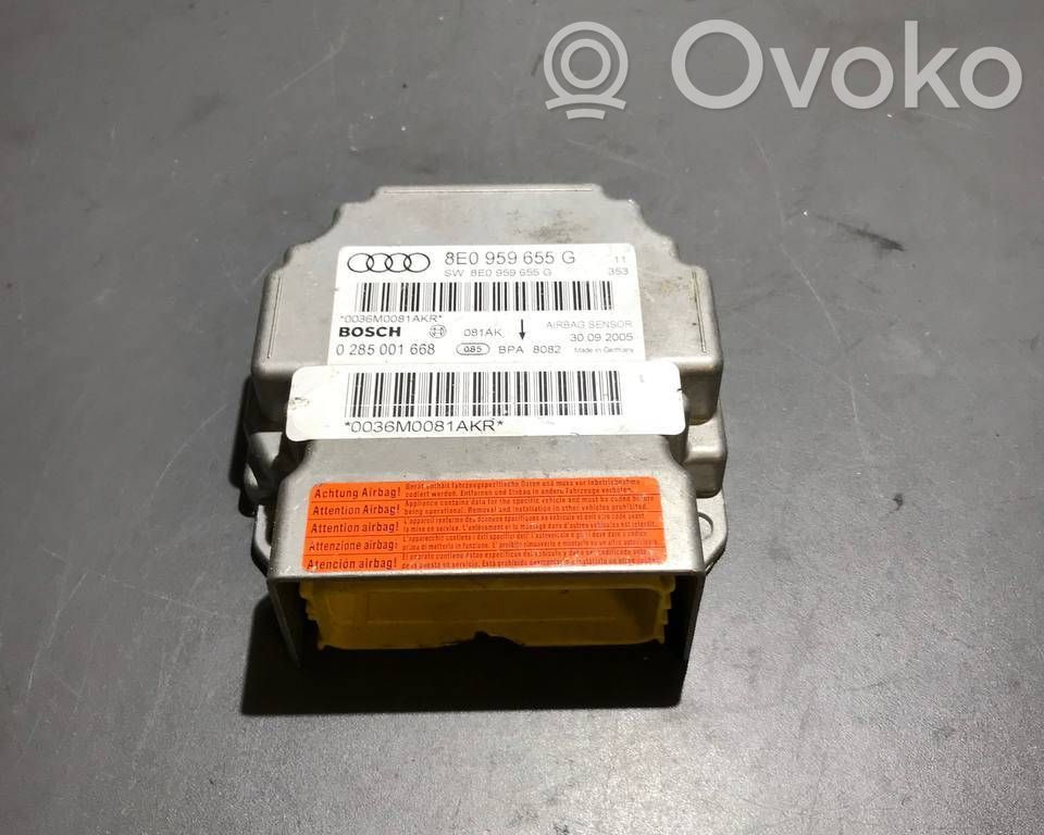 Airbag control unit/module   8E0959655G,0285001668