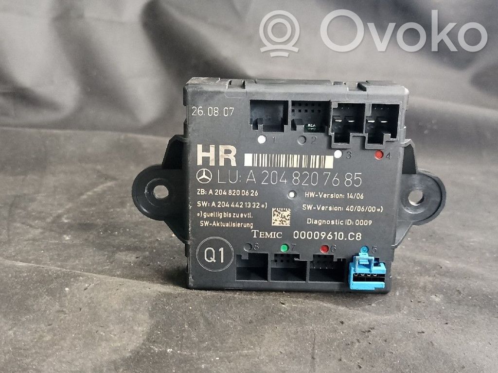 Mercedes-Benz C W204 Door control unit/module 