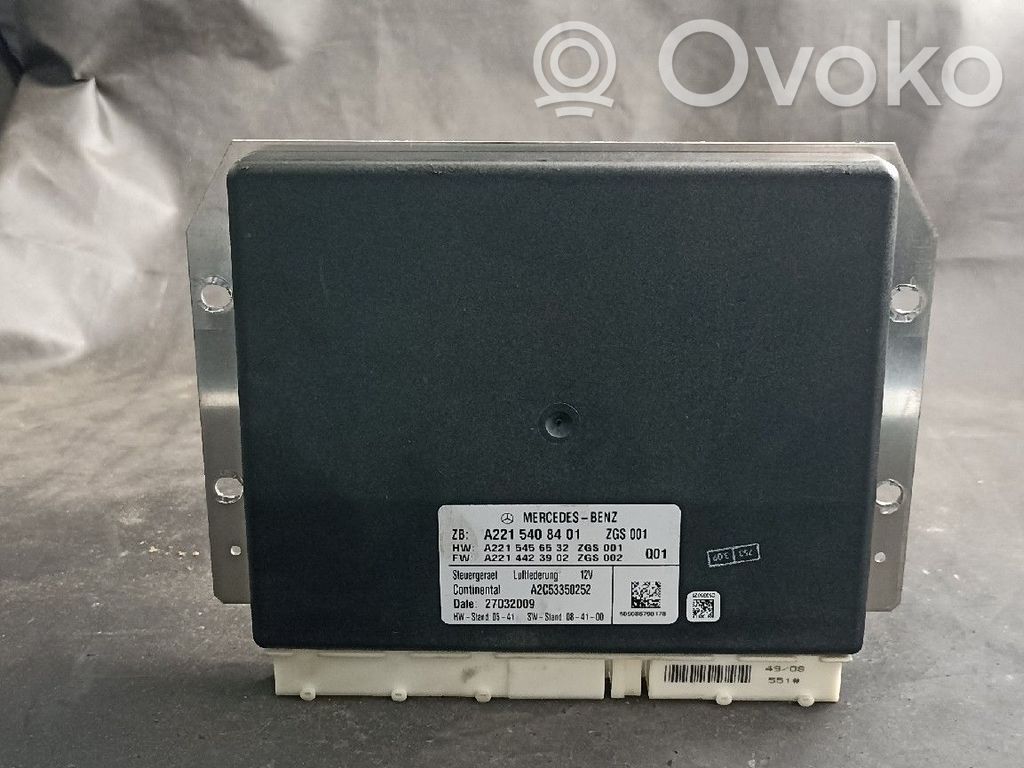 Module de commande suspension   2215408401,A2215408401,SUSPENSAO