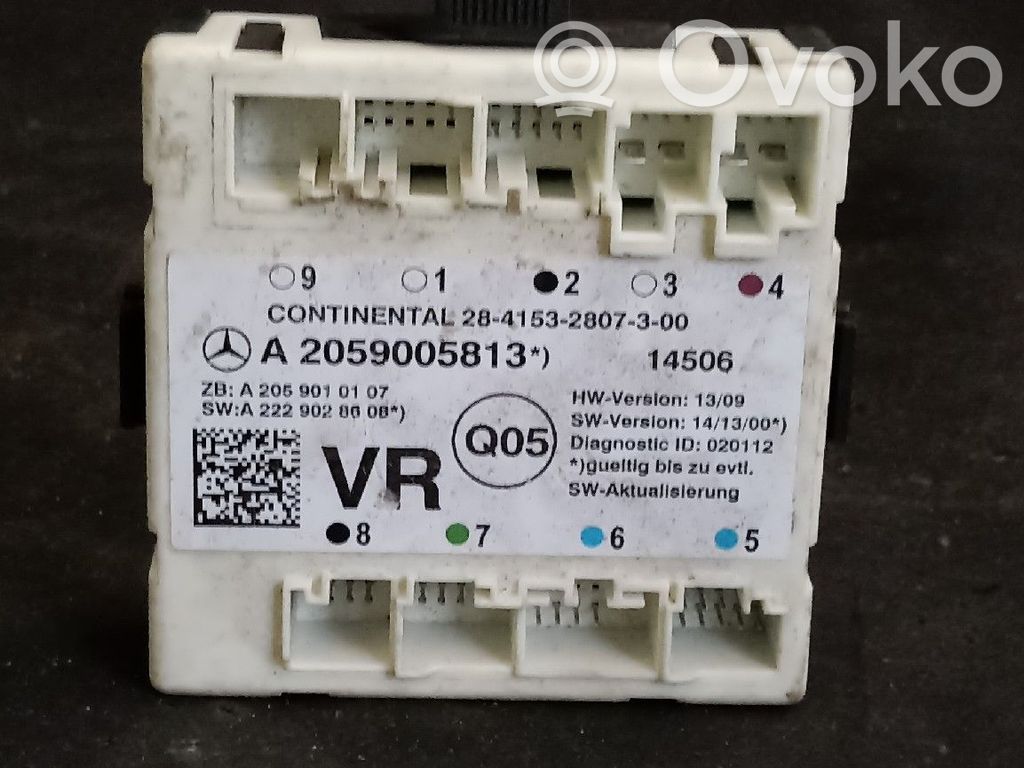 Mercedes-Benz C W205 Door control unit/module 