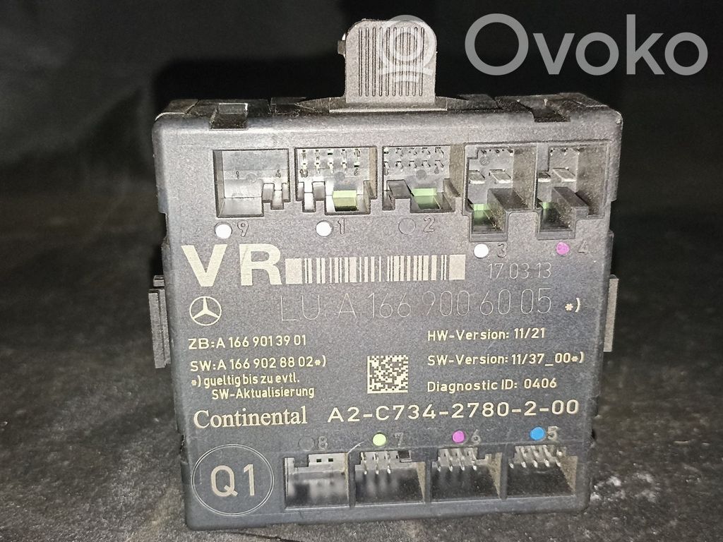 Mercedes-Benz A W176 Door control unit/module 