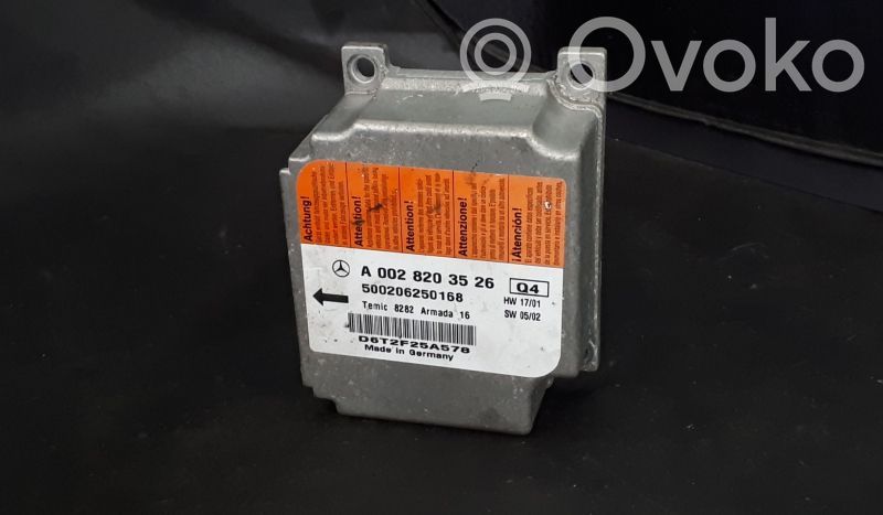 Mercedes-Benz E W211 Unitate/modul de comandă airbaguri 