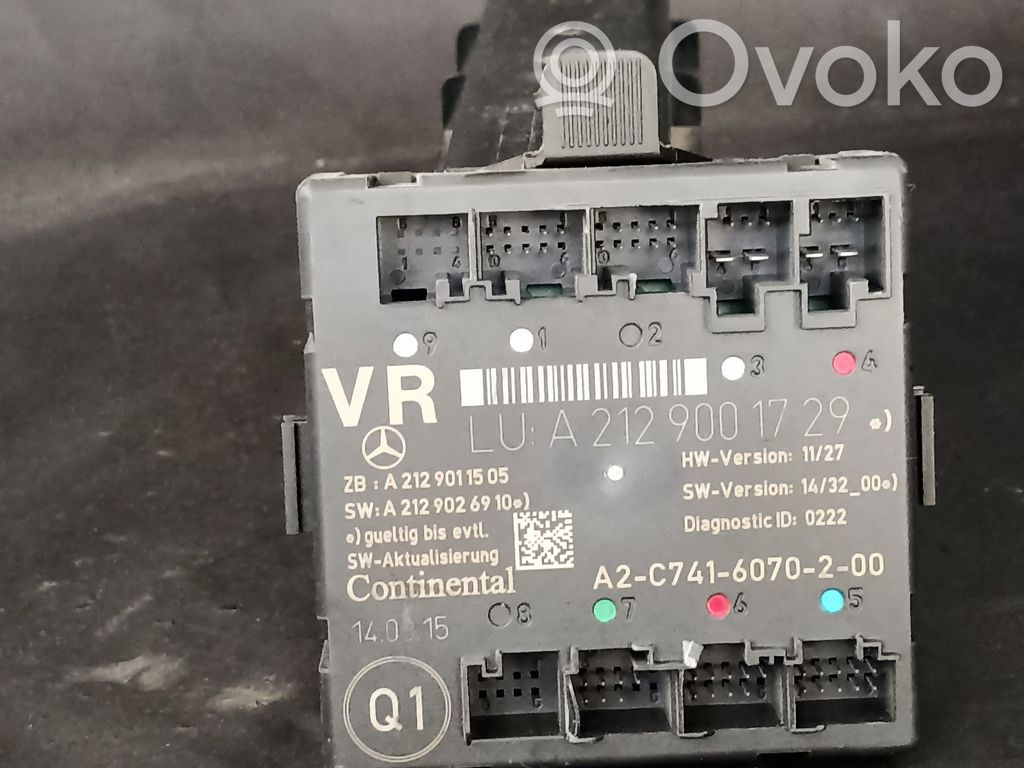 Mercedes-Benz SLK R172 Door control unit/module 