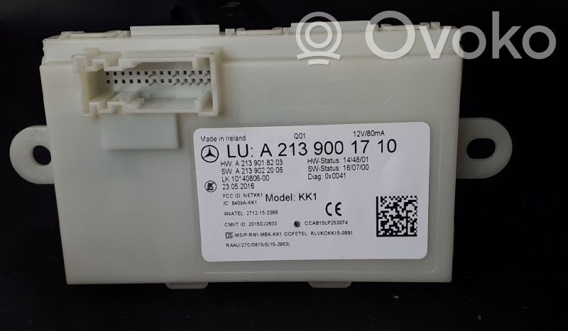Mercedes-Benz E W213 Door central lock control unit/module 