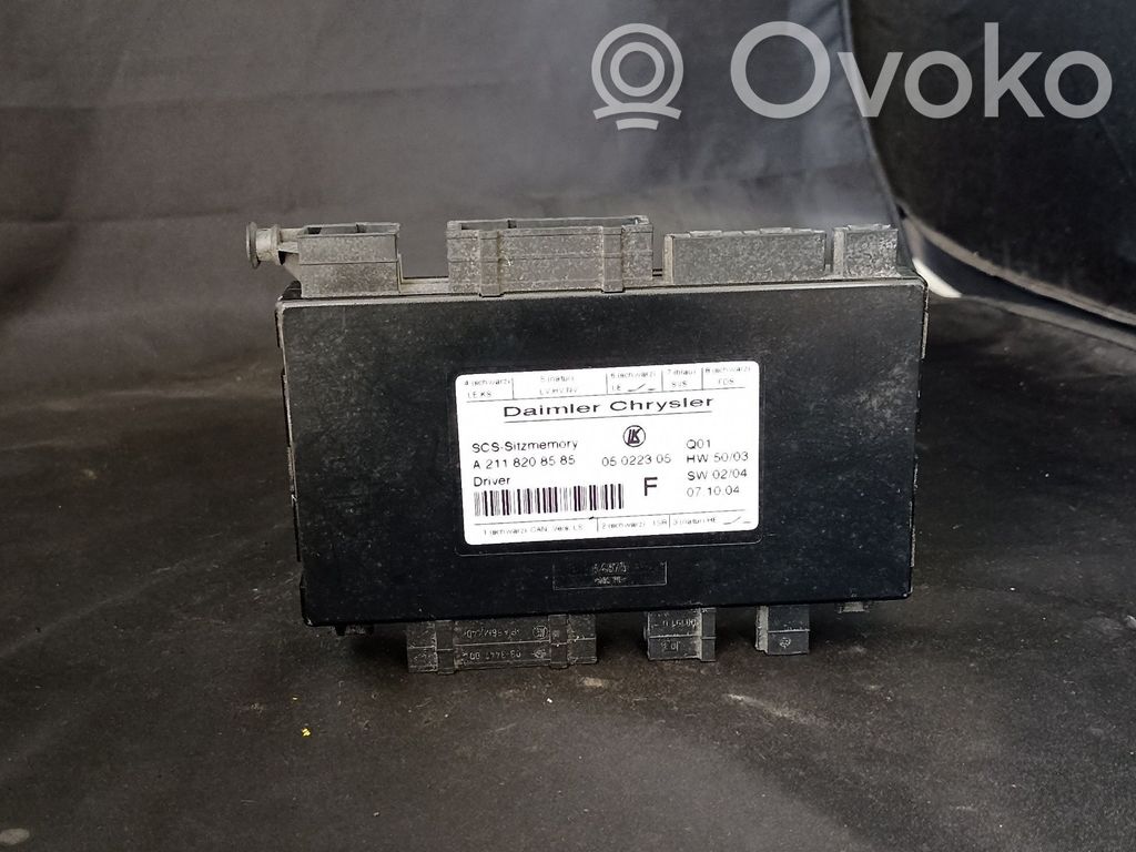 Mercedes-Benz E W211 Seat control module 