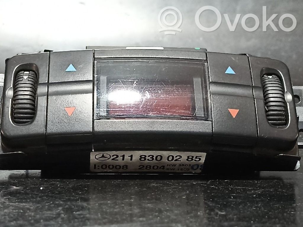Climate control unit   2118300285,A2118300285,TRAS