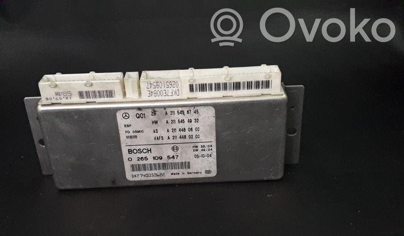 Mercedes-Benz E W211 ESP (stability system) control unit 