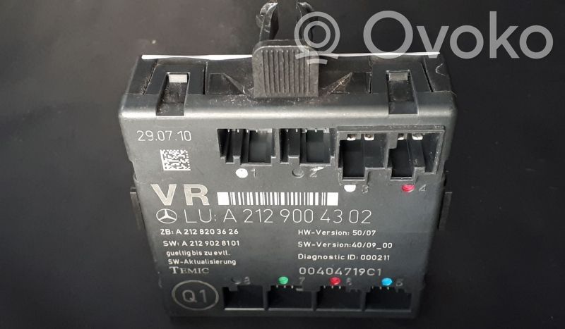 Unité de commande module de porte   2129004302,A2129004302,FRENTEDIREITO