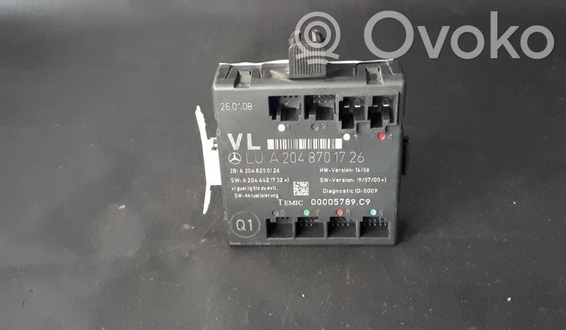 Mercedes-Benz C W204 Door control unit/module 