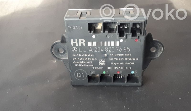 Mercedes-Benz C W204 Door control unit/module 