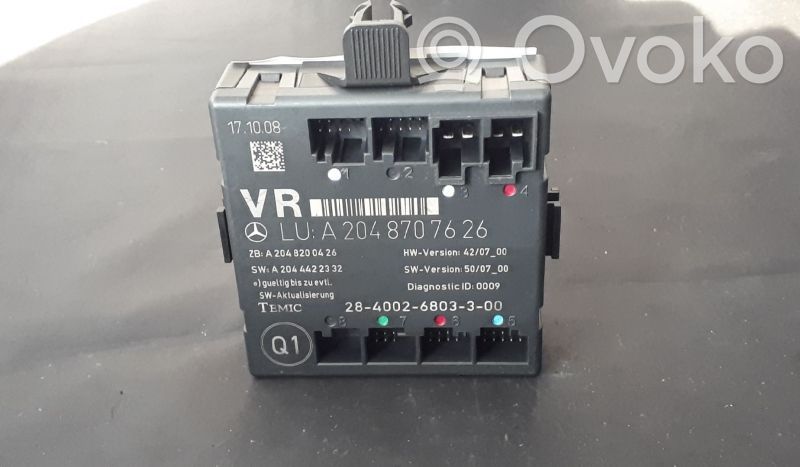 Mercedes-Benz C W204 Door control unit/module 