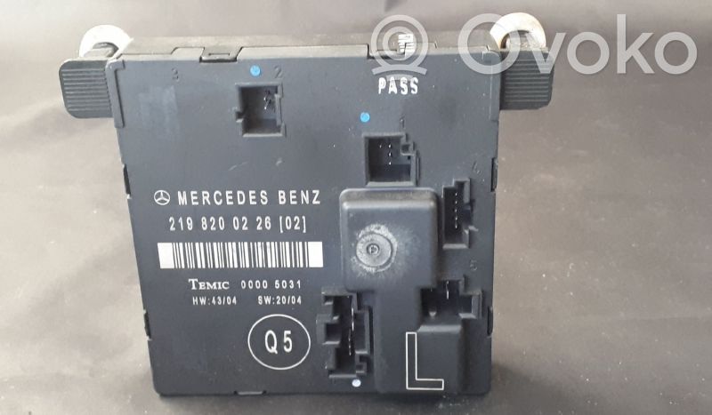 Mercedes-Benz CLS C219 Unitate/modul comandă uși 