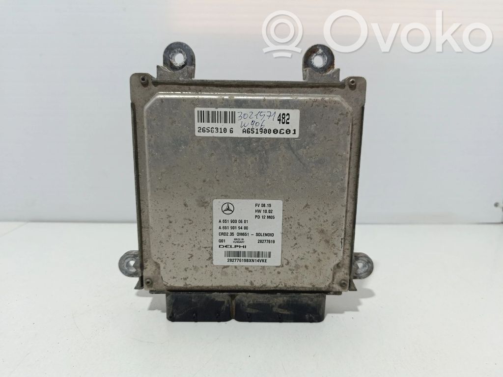 Mercedes-Benz Sprinter W906 Engine control unit/module 