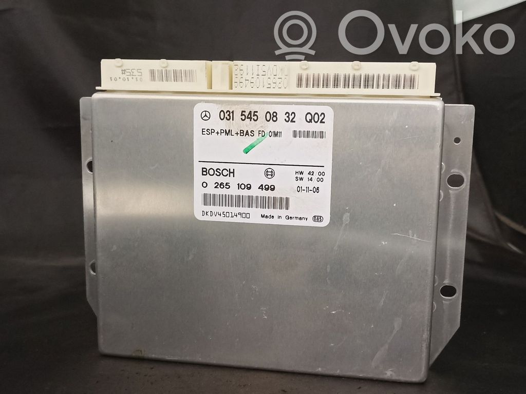 ESP (stability system) control unit   0315450832,A0315450832
