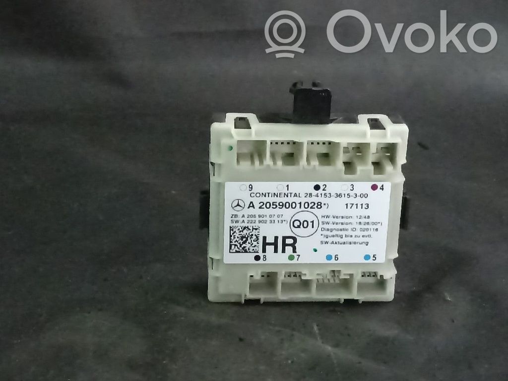 Door control unit/module   2059001028,A2059001028,TRASDIREITO