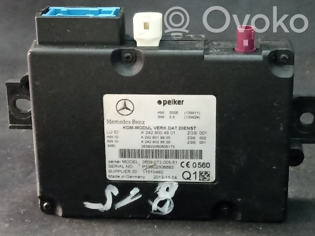 Mercedes-Benz C W204 Inne komputery / moduły / sterowniki 