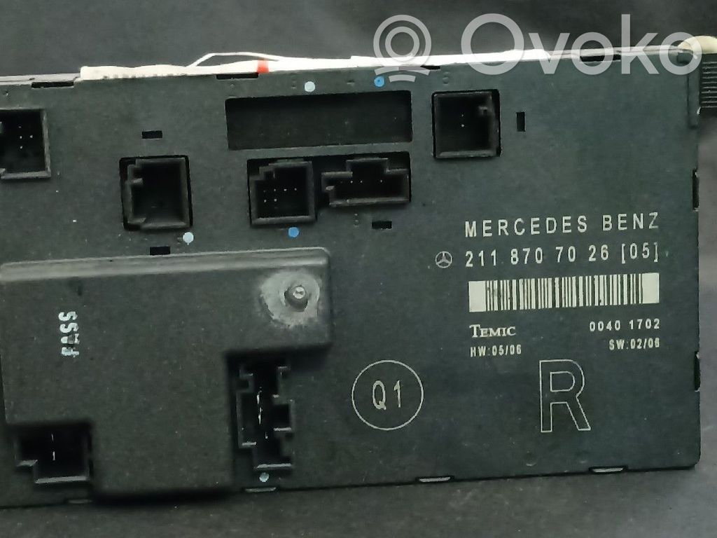 Unité de commande module de porte   2118707026,A2118707026,FRENTEDIREITO