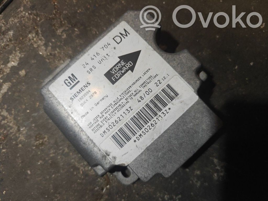 Opel Astra G Unidad de control/módulo del Airbag 