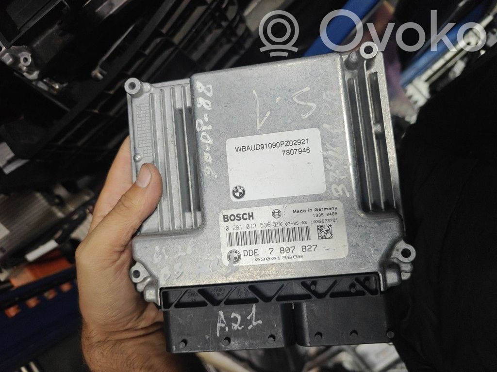Sterownik / Moduł ECU   7807827,0281013536BOSCHDDE,7812500N47,8506199,E60E61LCI520D