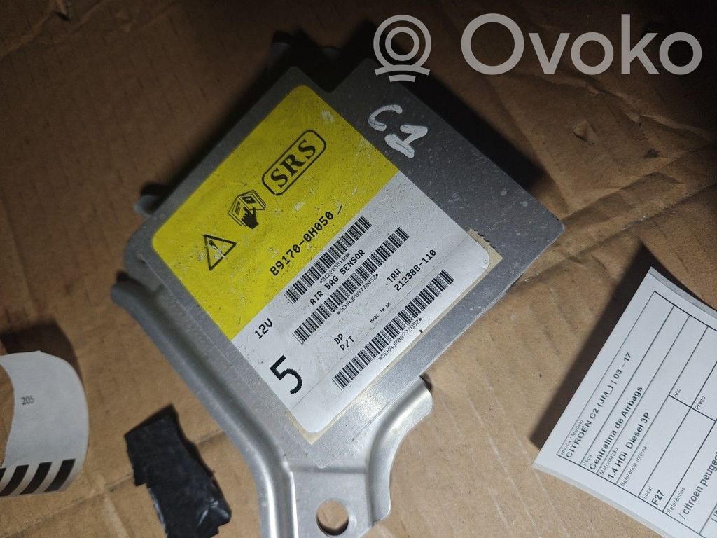 Airbag control unit/module   212388110,CITROENPEUGEOTPSAP,TRW