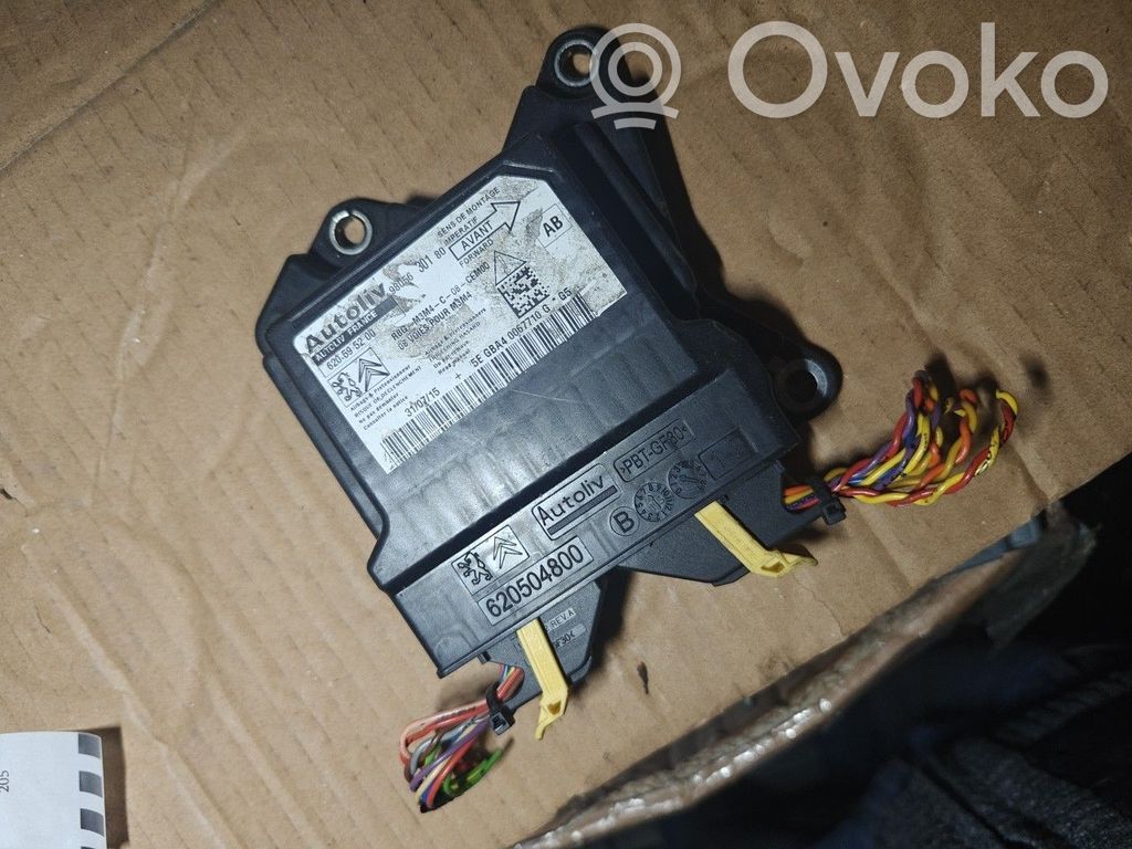 Airbag control unit/module   620595200,AUTOLIV,CITROENPEUGEOTPSAP