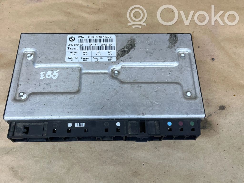BMW 7 E65 E66 Module de commande de siège 