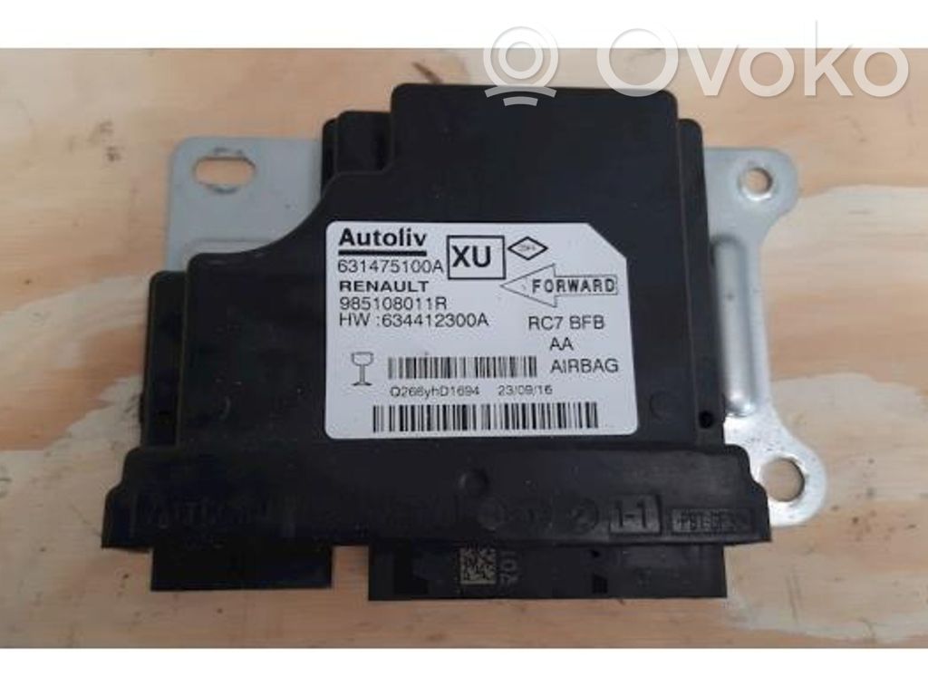 Renault Megane IV Unitate/modul de comandă airbaguri 
