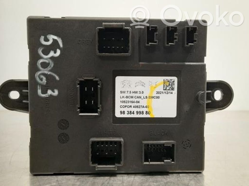 Peugeot 5008 Modulo di controllo del corpo centrale 