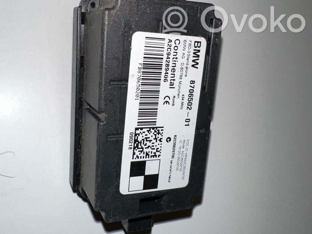 BMW 3 GT F34 Oven keskuslukituksen ohjausyksikön moduuli 