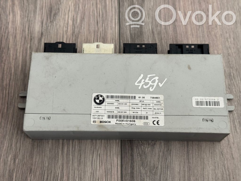 BMW 5 F10 F11 Tailgate/trunk control unit/module 