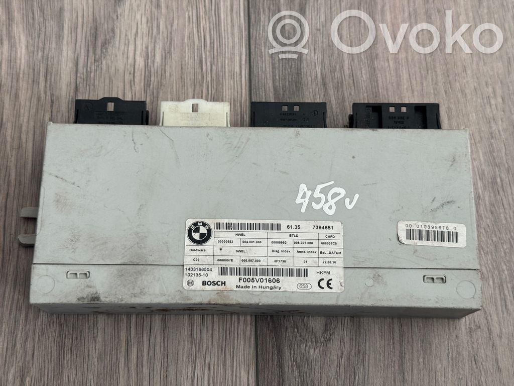 BMW 5 E60 E61 Tailgate/trunk control unit/module 