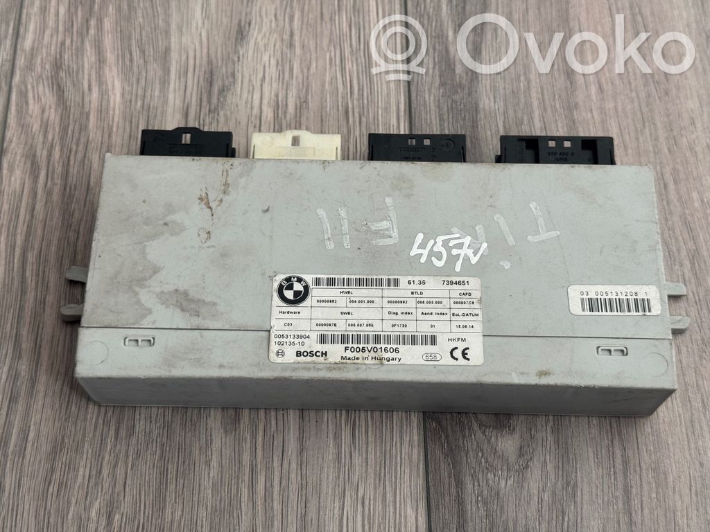 BMW 5 F10 F11 Tailgate/trunk control unit/module 