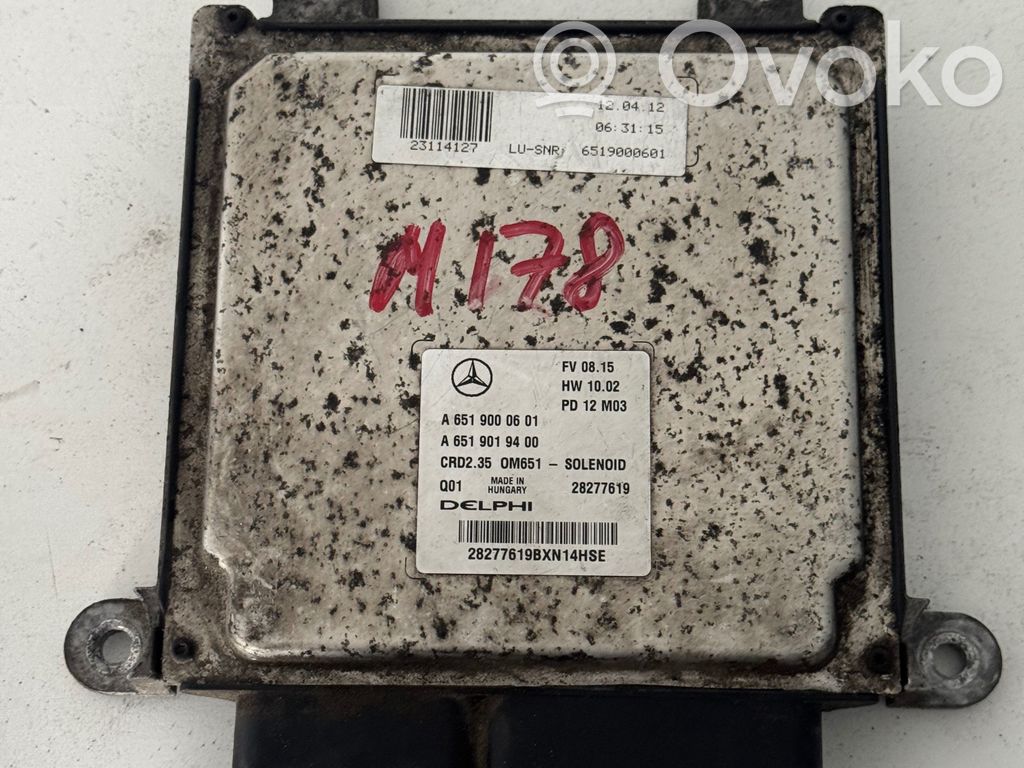 Mercedes-Benz Sprinter W906 Engine control unit/module 
