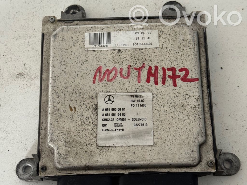 Mercedes-Benz Sprinter W906 Engine control unit/module 